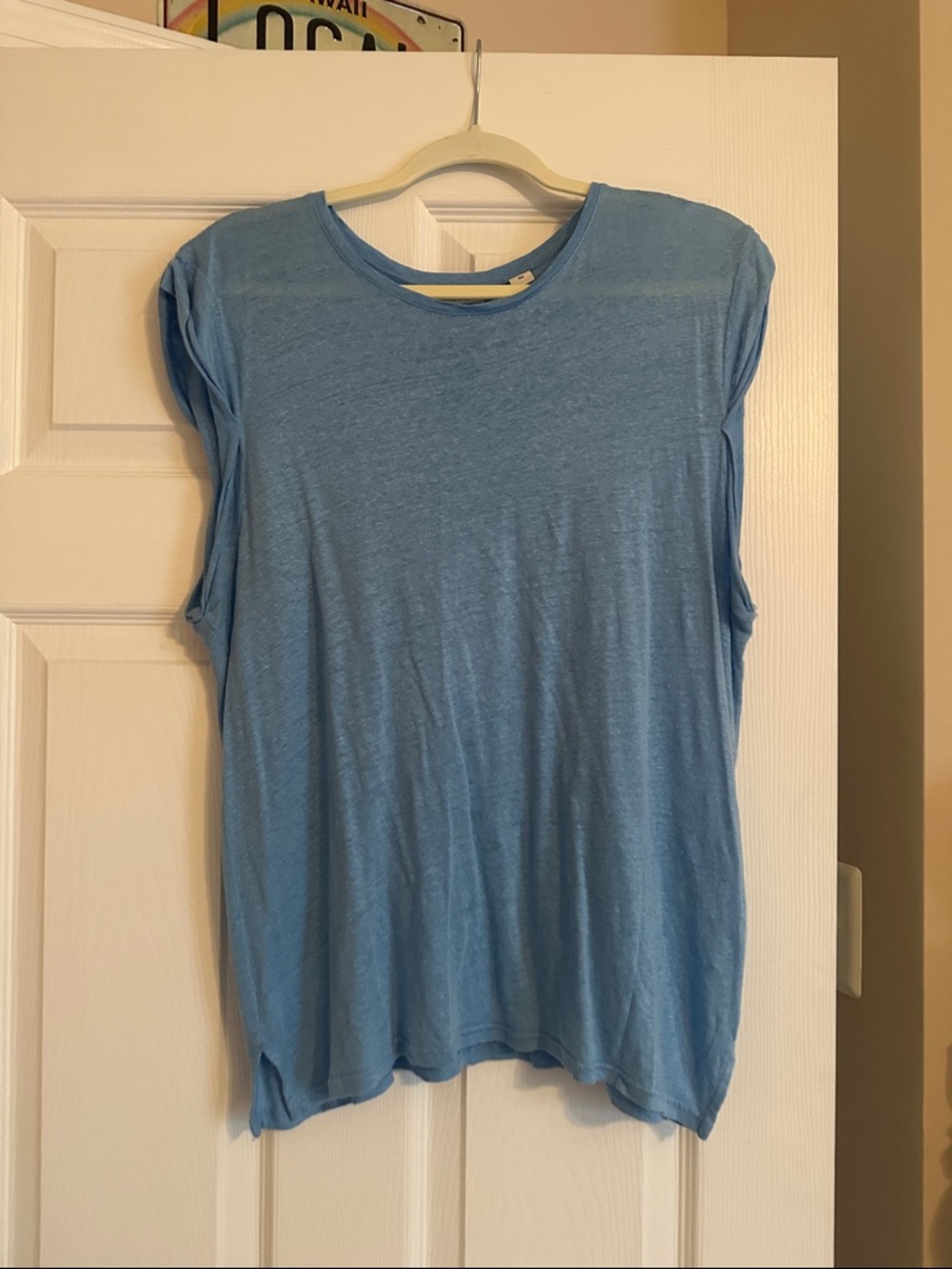Vineyard Vines Sky Blue Crewneck Sleeveless Tank